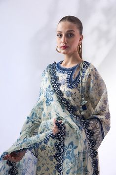 Eliza – Sania Maskatiya International Net Shirt, Navy Embroidery, Floral Frocks, Kameez Designs, Wedding Simple, Neck Designs For Suits, Style Guru, Pakistani Fancy Dresses, Salwar Kamiz