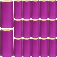 purple colored stretchable fabric rolls, set of 12 - inch by 50 yard spools