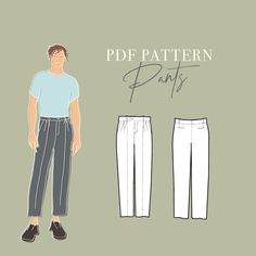 Elevate your sewing game with our meticulously crafted Men's Work Pants & Business Pants Digital Sewing Pattern! This pattern is your gateway to creating stylish, comfortable, and versatile pants that are perfect for both professional settings and everyday wear. Key Features: 👔 Size Range: Our pattern caters to US sizes XS-XL, ensuring a tailored fit for a wide range of body types. 📏 Printable in A4, A0 and Letter Sizes: Convenience is key! This pattern is designed to be printed in both A4 and Mens Sewing Patterns, Carrot Pants, Sewing Pants, Pants Sewing, Mens Work Pants, Versatile Pants, Pants Sewing Pattern, Business Pants, Sewing Pattern Sizes