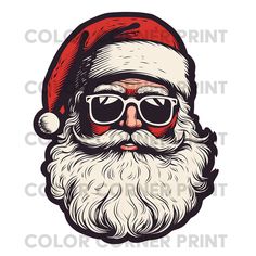 santa claus with sunglasses and beard