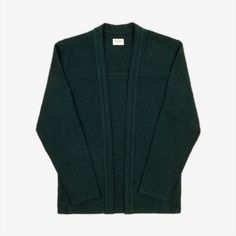 Wool Noragi - Forest — AKASHI-KAMA Noragi Jacket, Boiled Wool, Green Wool, Deep Colors, Green Jacket, Light Jacket, High Collar, Wool Blend, Work Wear