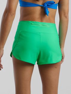 Women's Swim Shorts with Zipper Pockets Green Swimwear With Built-in Shorts For Beach, Green Swim Trunks With Built-in Shorts For Poolside, Green Beach Bottoms With Built-in Shorts, Green Swimwear With Upf 50+ For Sports, Sporty Green Swim Skirt, Green Sporty Swim Skirt, Green Swim Trunks With Built-in Shorts For Surfing, Green Swim Skirt With Built-in Shorts For Sports, Sporty Green Swim Skirt For Sports