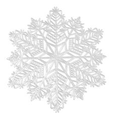 a white snowflake on a white background