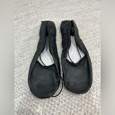 Woman’s Size 6 Black Bloch Ballet Shoes Brand New With Tags Low-top Synthetic Dance Shoes With Rubber Sole, Black Leather Dance Shoes With Rubber Sole, Casual Synthetic Dance Shoes With Rubber Sole, Black Slip-on Dance Shoes With Leather Sole, Slip-resistant Synthetic Closed Toe Dance Shoes, Black Leather Sole Slip-on Dance Shoes, Black Closed Toe Dance Shoes, Non-slip Synthetic Closed Toe Dance Shoes, Casual Leather Dance Shoes With Rubber Sole