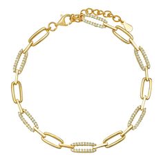 This stunning and elegant bracelet is a great way to bring some vintage style to your evening wardrobe. Gold vermeil, silver CZ Chain Link Bracelet Silver, Beautiful Gift Wrapping, Elegant Bracelet, Shop Signs, Chain Link Bracelet, Link Bracelets, Chain Link, Silver Bracelets, Gold Vermeil