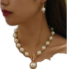 Elegant White Alloy Jewelry, Pearl Jewelry For Party, White Alloy Jewelry Sets For Gifts, Pearl White Jewelry For Party, Pearl White Dangle Jewelry For Party, Pearl Costume Jewelry Sets For Gift, Elegant Metal Jewelry Sets For Valentine's Day, Elegant Adjustable Jewelry Sets For Valentine's Day, White Jewelry Sets For Gift