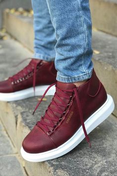 Buy Chekich Men's Lace-up Claret Red Boots ch258, among the best selling chekich shoes collection and comfortable shoes for men to complement your everyday style. Trendy Shoes For Men, Silver Wedding Shoes, Mens Summer Shoes, Superstars Shoes, Men Fashion Casual Shirts, Claret Red, Colin Farrell, Black Shoes Women, Red Boots