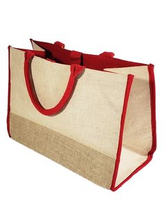 6 ct Fashion Jute Tote Bags / Heavy Duty Burlap Bags - Pack of 6 Rectangular Red Jute Bag, Small Jute Bags, Cheap Tote Bags, Colored Burlap, Jute Tote Bag, Canvas Beach Bag, Burlap Bags, Jute Tote Bags, Jute Totes