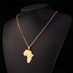 Horn Pendant Necklace, Hip Hop Necklace, African Continent, Black Gold Jewelry, Real Gold Jewelry, Gold Chains For Men, Moon Pendant Necklace