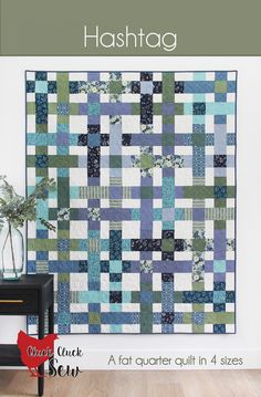 Hashtag Quilt Pattern by Cluck Cluck Sew Quilts For Men Patterns, Layer Cake Patterns, Jelly Roll Patterns, Cluck Cluck Sew, Fat Quarter Quilt, Tree Quilt, Pattern Brands, Holiday Patterns, Patchwork Quilt