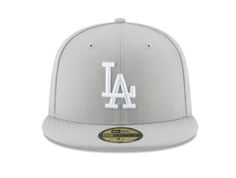 Los Angeles Dodgers Gray hat, gray visor, gray under visor, white LA logo 5950 fitted cap 59Fifty style hat Team head wear 100% polyester Official Product of the MLB La Dodgers Hat, Fitted Hats Men, Swag Hats, Dodger Hats, Fitted Baseball Caps, Retro Hats, Mens Hat, New Era Hats, Cap Mens