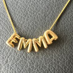 ❤ Our Bubble Letter Name Necklace, a personalized piece that exudes style and sophistication. Crafted with meticulous attention to detail, our name necklaces feature playful bubble letters that add a touch of whimsy to your everyday ensemble. ❤ Surprise your loved ones with a thoughtful and personalized gift that will be cherished for years to come. Our Bubble Letter Name Necklaces make perfect gifts for birthdays, holidays, anniversaries, or simply to show someone you care. 📦 Your purchase wil General Clothes, Letter Name Necklace, Birthday 11, Bubble Letter, Alphabet Necklace, Name Necklaces, Bubble Necklaces, Bubble Letters, Jewelry Fashion Trends