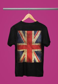 Thank you for looking at this superb BACKPRINTED T shirt. This one is as cool as it gets with a different style of a vintage/distressed look Union Jack flag in large print on the back. This one will make a great gift for any patriotic Brit. Or maybe you just need a cool little stocking filler for someone who's proud to be British? You'll be sure to stand out at the bar with this beauty. ALSO AVAILABLE AS A VINTAGE BLACK AND WHITE DESIGN. PLEASE SEE LISTINGS. PLEASE ALLOW UPTO 15% DESIGN SIZE TOL Different Flags, Jack Flag, Union Jack Flag, Uk Flag, Vintage Black And White, Garment Labels, Flag Tshirt, Stocking Filler, Union Jack