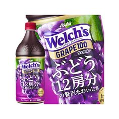 wechs grape juice with japanese writing on it