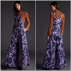 Nwt Size: Xs, Purple And Navy Floral Wide Leg Jumpsuit. Open To Offers! Casual Purple Floral Print Jumpsuits And Rompers, Fitted Purple Jumpsuits And Rompers Overall, Fitted Purple Casual Jumpsuits And Rompers, Casual Fitted Purple Jumpsuits And Rompers, Casual Purple Fitted Jumpsuits And Rompers, Fitted Purple Jumpsuits And Rompers For Spring, Spring Lavender Fitted Jumpsuits And Rompers, Fitted Lavender Jumpsuits For Spring, Purple And Navy