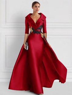 Red Green Dress, Celebrity Style Dresses, Gown Elegant, Evening Dresses Online, Dresses Formal Elegant, Cheap Evening Dresses, Evening Gowns Elegant, فستان سهرة, Applique Dress