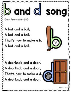 a printable worksheet for beginning with the letter b and d, featuring baseball equipment