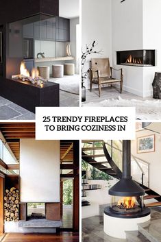 there are many different fireplaces in this house and it is very nice to see