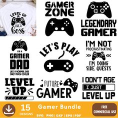 game bundle svg files for cricut and silhouettes