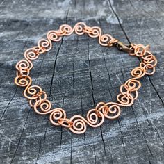 New, Never Worn - Beautiful And Dainty Hammered Copper Artisan Chain Link Bracelet With Spiral And Round Links. Lobster Clasp. Measures 6.75" Including The Clasp, With 1.25" Extension, To A Total Of 8". Adjustable Spiral Copper Bracelets, Adjustable Copper Spiral Bracelet, Adjustable Spiral Copper Bracelet, Handmade Spiral Copper Bracelets, Handmade Spiral Copper Bracelet, Spiral Wire Wrapped Bracelets As Gifts, Wire Wrapped Spiral Bracelets As Gift, Wire Wrapped Spiral Bracelet As Gift, Handmade Spiral Metal Bracelet