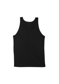 Mens Tank T-Shirt Black - Perfect TShirt Co Cotton Tank T-shirt For Athleisure, Athleisure Cotton Tank T-shirt, Black Tank T-shirt For Gym, Sporty Muscle Tee For Everyday, Sporty Cotton Racerback Muscle Tee, Black Gym Vest For Summer, Black Summer Gym Vest, Cotton Tank Athleisure Activewear, Cotton Tank Activewear In Athleisure Style