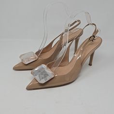 Gianvito Rosi Jaipur Sling Vernice Pointed Toe Slingback Pump Nude Brand New Without Box Beautiful Color 3.75" Heel Has Some Pen Mark On Sole See Pictures For Reference Size 38.5. You Have A Question Don't Hesitate To Ask. Beige Slingback Sandals With Pointed Toe For Party, Beige Pointed Toe Slingback Sandals For Party, Glamorous Pointed Toe Slingback Sandals For Formal Occasions, Beige Slingback Pumps For Party, Glamorous Pointed Toe Slingback Sandals For Formal Events, Glamorous Formal Slingback Sandals With Pointed Toe, Designer Low Heel Slingback Pumps For Party, Designer Slingback Heels With Heel Strap, Designer Slingback Sandals With Sculpted Heel