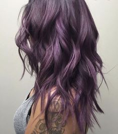 Subtle Purple Hair, Purple Hair Highlights, Guy Tang, Trendy Hair Color, Hair Color Blue, New Hair Colors, Ombre Hair, Purple Hair