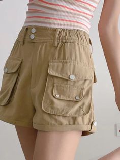 ⚡Buy 2024 Rolled Cargo Pockets Shorts Khaki M under $38.00 in Shorts at AnotherChill.com Online. Style: Casual/Street/Punk/Vintage/Y2K. Fabric Content: Polyester, Spandex. Fit Type: Regular fit. ✓2024 S/S OUTFITS. Check reviews and buy Rolled Cargo Pockets Shorts today. Khaki Shorts With Pockets For Summer, Khaki Summer Shorts With Pockets, Summer Khaki Shorts With Pockets, High-waisted Utility Cargo Shorts, Utility Bottoms With Built-in Shorts For Summer, Summer Khaki Bottoms With Pockets, Utility High Waist Shorts With Pockets, Retro Pants With Cargo Pockets For Spring, High Waist Utility Shorts With Pockets