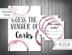 printable guess the number of corbs game for kids and adults with matching cards