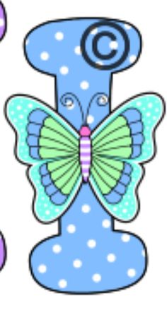 a blue and purple butterfly with polka dots on it