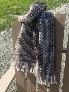 "Handspun, handwoven alpaca scarf made right here on the farm! \"Fleece to piece\" is my motto. This gorgeous alpaca scarf is super soft, warm and cozy. Appropriate for both men and women, this scarf will make a wonderful addition to your wardrobe or a unique gift for loved ones." Wool Handwoven Winter Scarves, Handwoven Wool Scarves For Winter, Winter Wool Handwoven Scarves, Brown Handwoven Winter Scarves, One Size Alpaca Scarves For Fall, Handwoven Brown Scarves For Fall, Handwoven Alpaca Winter Scarf, Handwoven Alpaca Scarves For Winter, Handwoven Alpaca Scarves For Fall