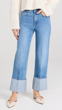 Fast Free Shipping & Free Returns on Veronica Beard Jean Dylan High Rise Straight Leg Jeans at Shopbop. Shop new arrivals from Veronica Beard Jean at Shopbop.com Medium Wash Denim Jeans With Button Cuffs, Straight Leg Denim Jeans With Button Cuffs, Straight Leg Jeans With Button Cuffs For Spring, Spring Straight Leg Jeans With Button Cuffs, Spring Denim Jeans With Button Cuffs, Trendy Spring Jeans With Button Cuffs, Trendy Jeans With Button Cuffs For Spring, Denim Bottoms With Button Cuffs Straight Leg, Cuffed Ankle Denim Bottoms For Fall