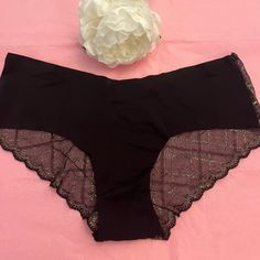 Victoria’s Secret Cheeky Lace Panty M New! Black Bottoms With Lace Trim For Night Out, Elegant Brief Bottoms For Loungewear, Black Lounge Bottoms With Lace Trim, Victoria's Secret Stretch Bottoms With Lace Trim, High Waist Lace Trim Bottoms For Night Out, Victoria's Secret Black Brief Bottoms, Victoria's Secret High Waist Loungewear Bottoms, Elegant Black Bottoms By Victoria's Secret, Elegant Victoria's Secret Bottoms For Night Out