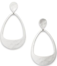 From James Avery&#x2C; these earrings feature:These simply stunning open teardrop dangle earrings make a bold statement while remaining light and movable. The hammered texture adds subtle shine with each turn. Made of sterling silver&#x2C; these drop earrings feature a generous teardrop shape with thinner sides and a wider base for an eye-catching style. The earring backs are posts to give a stable fit. These sculptural&#x2C; silver hammered earrings Sterling Silver Jewelry Earrings, Hammered Earrings, Teardrop Dangle Earrings, James Avery, Hammered Silver, Accessories Jewelry Earrings, Earring Backs, Sterling Earrings, Sterling Silver Earrings