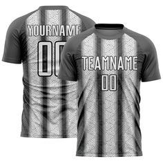 a black and white soccer jersey with the number 0 on it