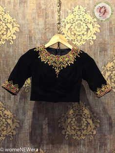 Velvet Blouse Design, Netted Blouse Designs, Blouse Design Images, New Blouse Designs, Sari Blouse Designs, Blouse Designs Indian, Silk Saree Blouse Designs, Maggam Work Blouse Designs, Blouse Designs Silk