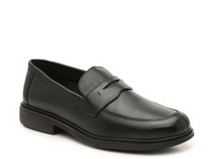 Drew-Essex Penny Loafer Feel sleek in and out of the office with the Essex penny loafer from Drew. This slip-on features leather upper and a contoured cushioned insole for comfortable steps from day-to-night! Slip-resistant Round Toe Business Loafers, Business Casual Slip-on Oxfords, Classic Spring Business Casual Slip-ons, Formal Slip-resistant Round Toe Loafers, Slip-on Oxfords For Business In Spring, Spring Slip-on Business Oxfords, Spring Slip-on Oxfords For Business, Business Slip-on Leather Shoes For Spring, Spring Business Slip-on Oxfords