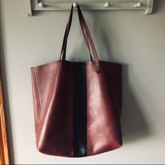 Reposhing This Item I Purchased From @Taywilkins. Loved It, But Ready To Rotate For Something New. Questions? Leave A Comment Below! Red Polka Dot Top, Madewell Tote, Madewell Transport Tote, Pink Tweed Jacket, Straw Beach Tote, Madewell Bags, Pink Tweed, Paint Stripes, Vintage Wrangler