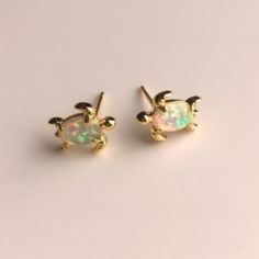 New. Beautiful Turtle Earrings. Soft Green Opal Stud Earrings. Would Make A Great Gift. *Reasonable* Offers Only Please. Opal Stud Earrings, Turtle Earrings, Opal Earrings Stud, Opal Studs, Green Opal, Earrings Color, Opal, Jewelry Earrings, Great Gifts