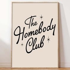 the homeboy club print on a wall