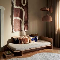 Ferm Living
Lay Rectangular Cushion Modular Bed, Low Headboard, Japanese Bed, Book Lamp, Japanese Furniture, Japanese Word, Day Bed, Overnight Guests, Oak Veneer