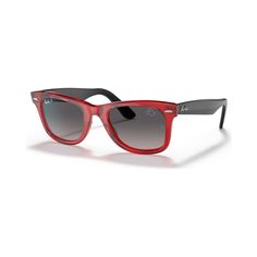 in stock Red Sunglasses With Gradient Lenses For Outdoor, Red Wayfarer Sunglasses With Uv Protection, Casual Red Polarized Sunglasses, Red Wayfarer Sunglasses For Outdoor, Classic Red Sunglasses With Mirrored Lenses, Red Sunglasses With Mirrored Lenses For Outdoor, Red Mirrored Sunglasses For Outdoor, Red Sunglasses With Uv Protection For Outdoor Use, Classic Red Sunglasses With Uv Protection