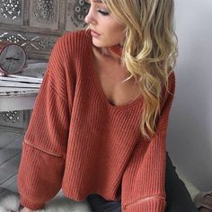 X Miliana Boutique No Lowballs No Trades Bundle & Save! Oversized Cropped Sweater, Fall Knit Sweater, Oversized Fashion, Pullovers Outfit, Casual Pullover Sweater, Outwear Coat, Zippered Sweater, Knitting Women Sweater, Long Sleeve Knit Tops