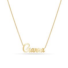 *BEST SELLER

This 14K gold cursive Custom Name Necklace is a timeless piece. Expertly crafted by our jewelers we bring your custom creation to life. Show your love by wearing the name of the one you cherish. Stacked or solo you will love the look of this special necklace.

Size: 11mm, Tallest Letter Height
Solid 14K Gold
Lifetime Guarantee
Made in Los Angeles Special Necklace, Radiant Diamond, Custom Name Necklace, Gold Piece, Necklace Size, Recycled Gold, Metal Necklaces, Custom Necklace, Unique Engagement