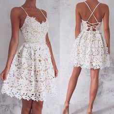 White Dress Graduation Classy, Classy Homecoming Dress, Unique Homecoming Dresses, School Event Dress, Prom Dress Black, Homecoming Dresses Lace, Cute Homecoming Dresses, White Lace Shorts, Short Homecoming Dresses