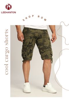 Elevate your casual wardrobe with our Men's Cargo Shorts. These versatile shorts offer a relaxed fit and functional pockets, perfect for a laid-back and effortless style that's suitable for any occasion. #CasualStyle #CargoShorts #MensWardrobe Summer Military Cargo Pants For Outdoor Activities, Camouflage Cargo Shorts For Outdoor Activities, Camouflage Shorts With Multiple Pockets For Outdoor, Camouflage Shorts With Pockets For Outdoor Activities, Camouflage Utility Cargo Shorts, Camouflage Utility Cargo Shorts For Outdoor, Camouflage Outdoor Shorts With Multiple Pockets, Outdoor Camouflage Shorts With Multiple Pockets, Khaki Combat Shorts With Cargo Pockets