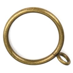 a brass colored metal ring with two rings