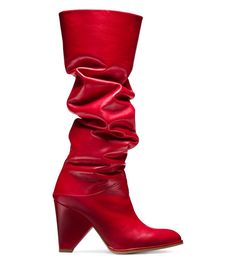 Slouch Boots Trend Fall 2017 - Best Womens Styles Slouchy Leather Boots, Leotard Fashion, Leather High Heel Boots, Hot Boots, Slouchy Boots, Trending Boots, Slouched Boots, Leather High Heels, Stuart Weitzman Shoes