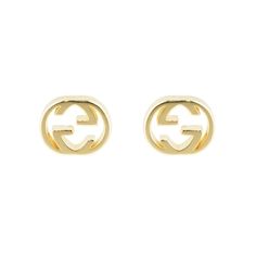 Gucci 18ct Yellow Gold Interlocking G 5mm Stud Earrings Womens Watches Luxury, Diamond Gift, Gucci Gucci, Diamond Bracelets, Jewelry Rings Engagement, Eternity Ring, Watch Design, Ring Necklace, Jewelry Sales