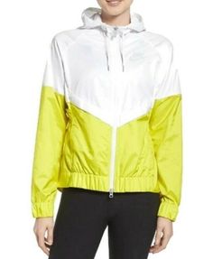 Nike Windrunner Jacket 804947-101 Hoodie Sportswear White Electro Lime Womens L   Nike Windrunner Jacket 804947-101 Hoodie Sportswear White Electro Lime Women's L (1) Hoodie Jacket Nike Full Zip Model: 804947-101 2 Pockets 100% Polyester Color: White/ElectroLime Size: L   New With Tags (May Have Shelf Wear) *****(Please see photos). ***** Item in the photos are of the actual item.  100% GENUINE – USA SELLER   Check out MY FEEDBACK! – FAST PROFESSIONAL SHIPPING!                   Comes from a smo Jackets Nike, Nike Windrunner Jacket, Nike Activewear, Womens Running Jacket, Nike Windrunner, Windrunner Jacket, Womens Athletic Outfits, Jacket Nike, Top Nike